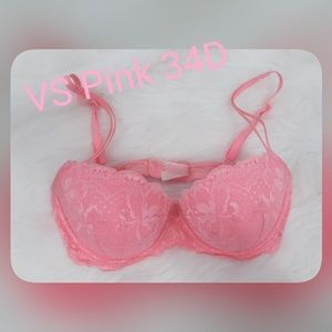 VS Pink Lace Bra light wear